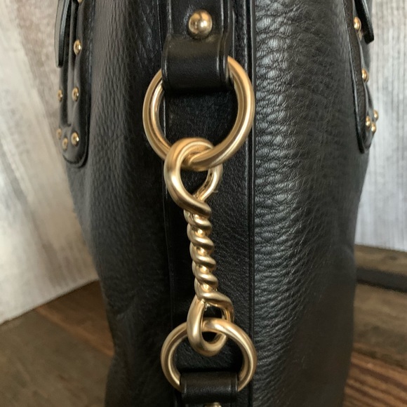 Michael Kors Pebbled Leather Black Tote Bag NWT - Picture 2 of 8